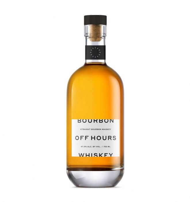 Off Hours Bourbon, bottle on white