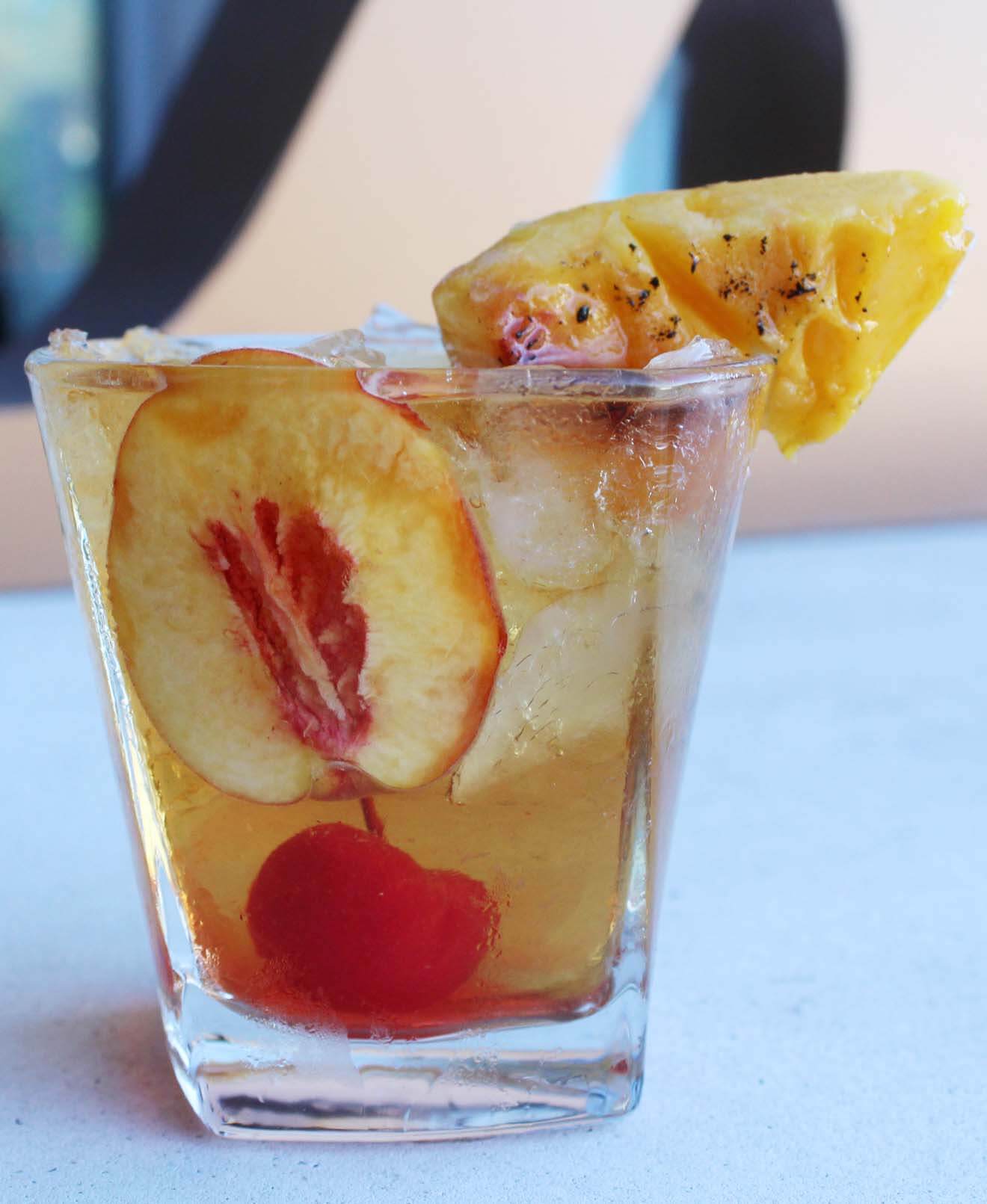 Grilled Peach Old Fashioned