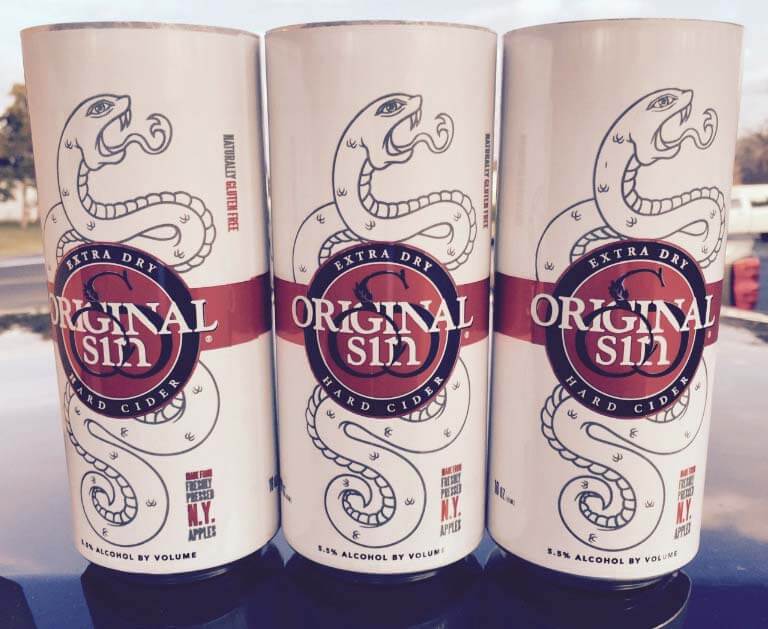 Original Sin Hard Extra Dry Cider in 16oz. Cans