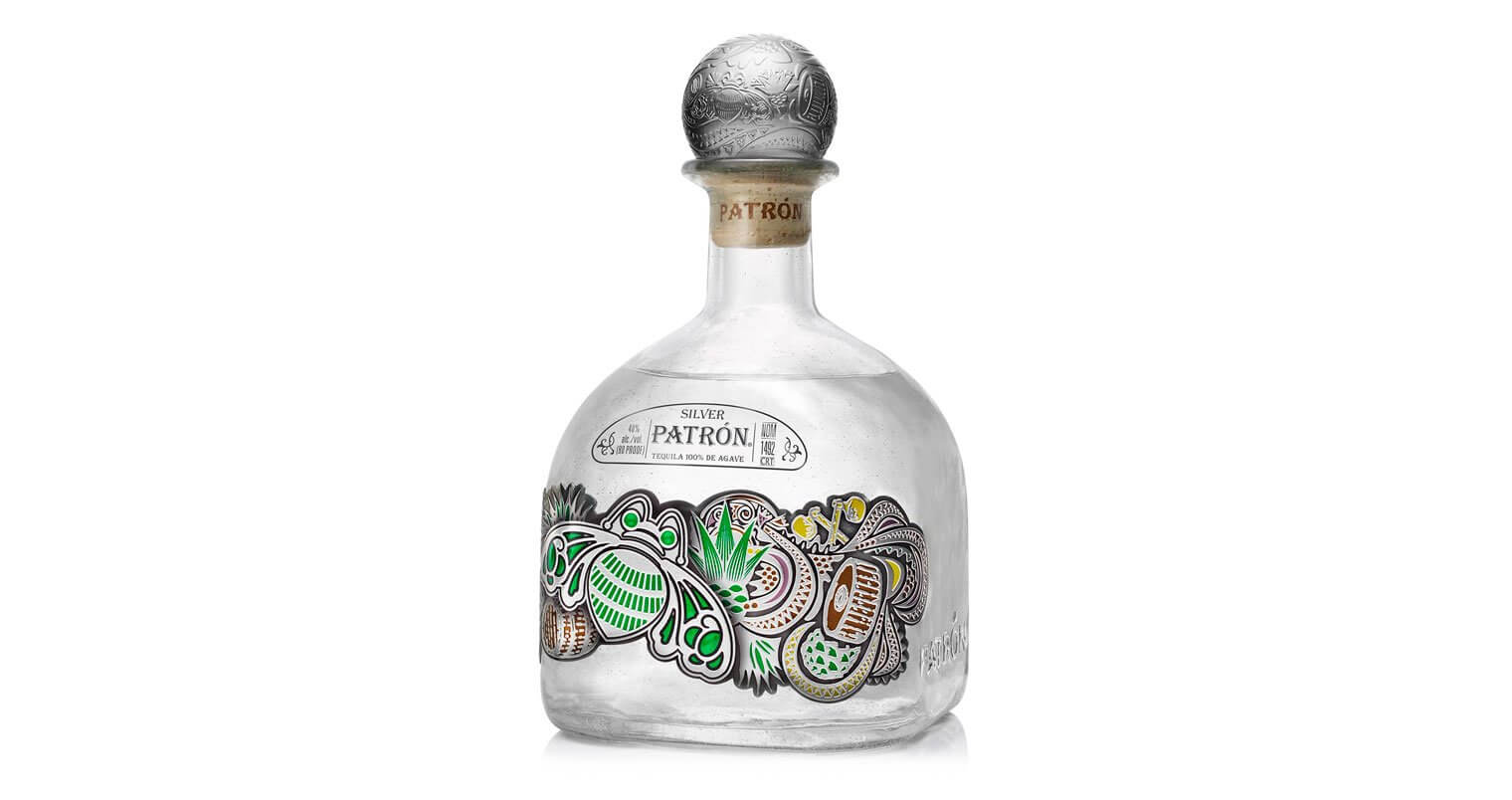 Patrón Silver One-Liter Limited-Edition Bottle, on white featured image