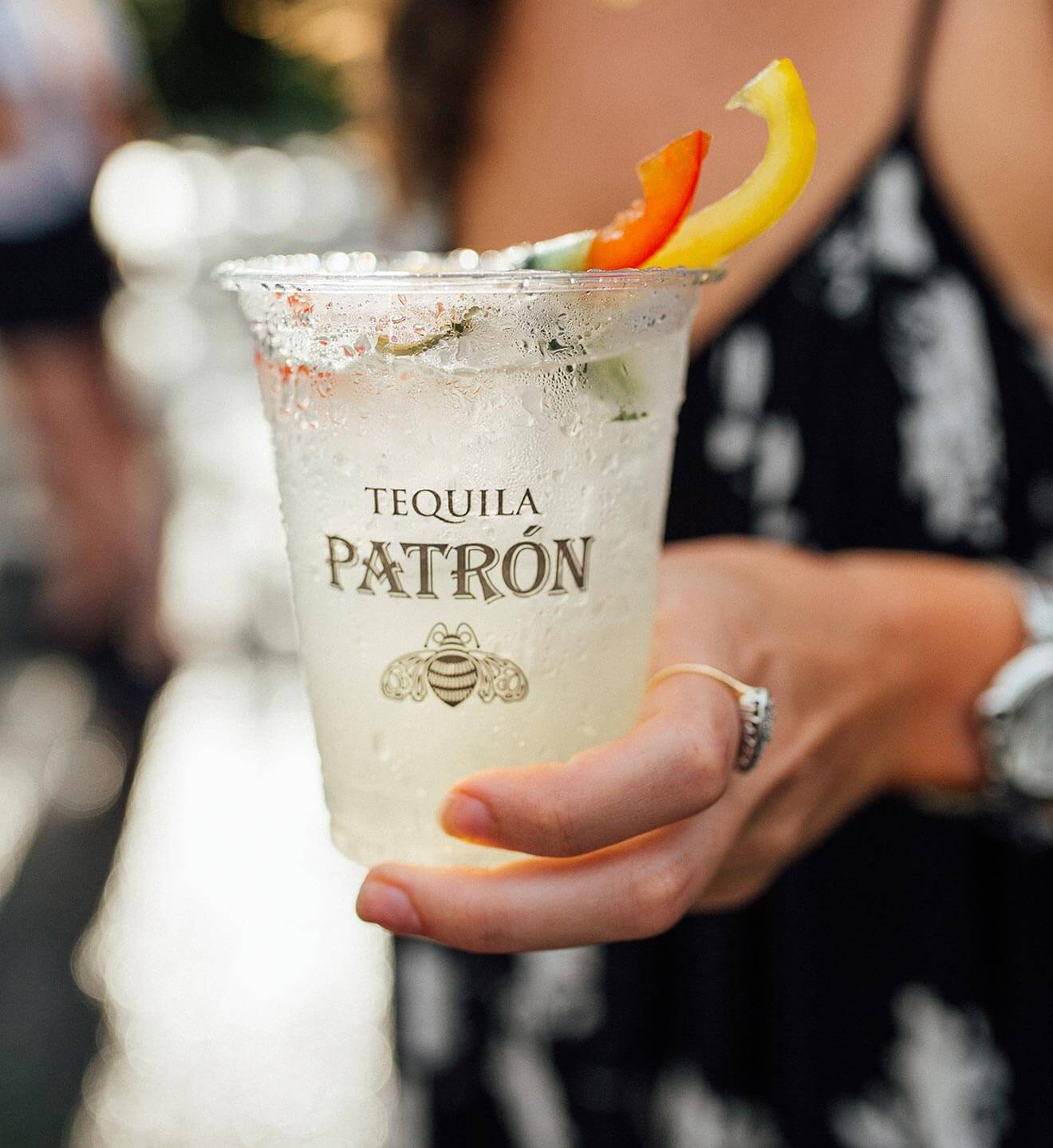 'Patrón the Summer', enjoying a cocktail