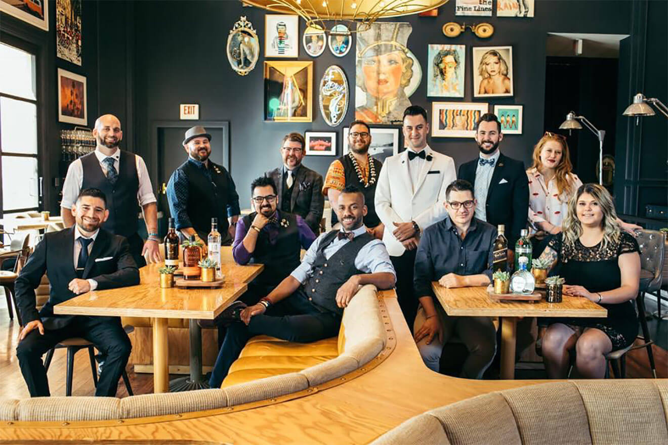 Group of Mixologist in Lounge Area