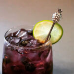 Pineapple cocktail with Anchors garnish