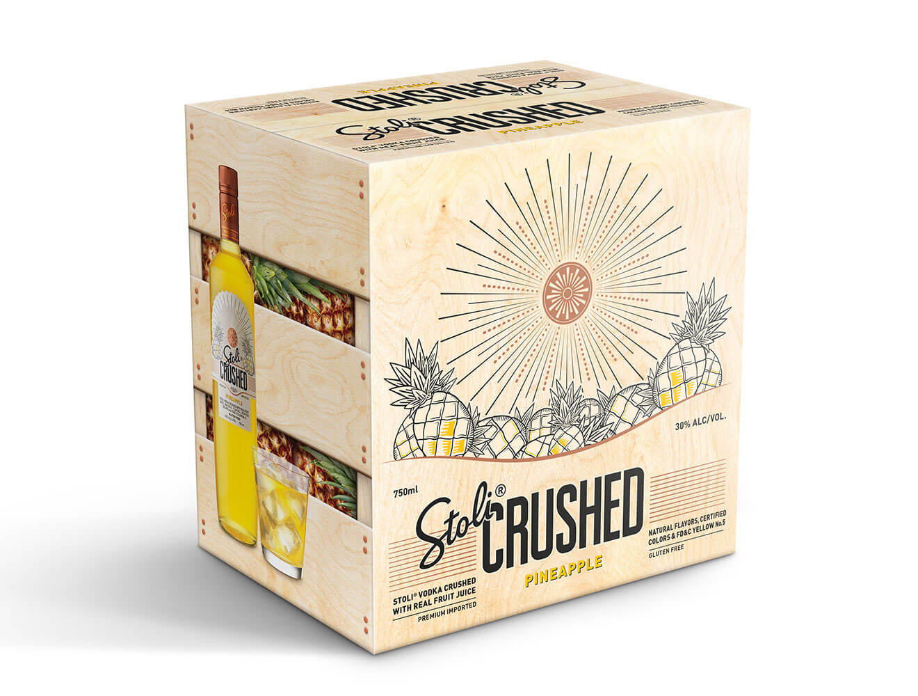Stoli Crushed Pineapple Package