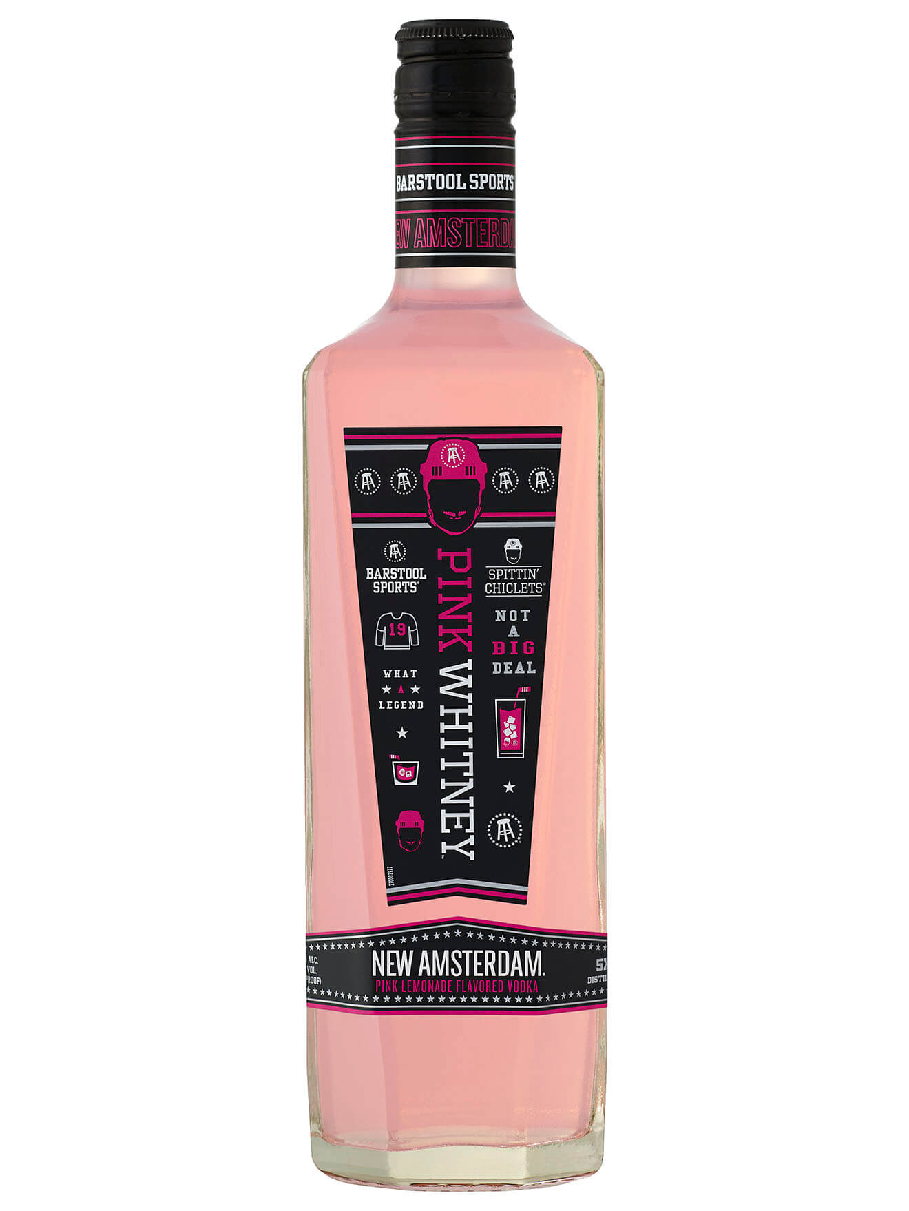 Pink Whitney, bottle on white