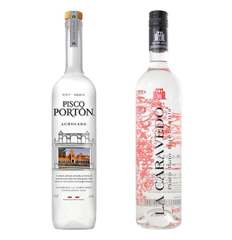 Pisco Porton and La Caravedo