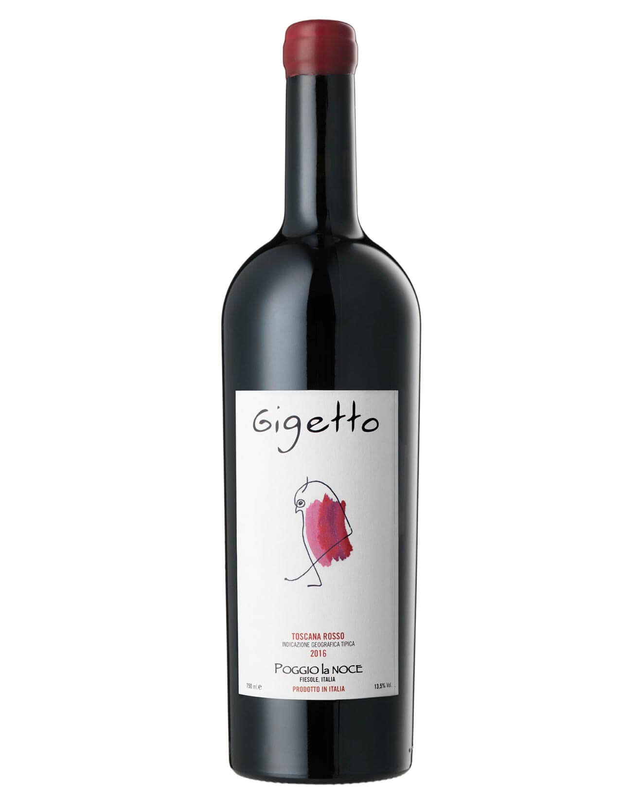 Poggio la Noce Gigetto 2016, bottle on white