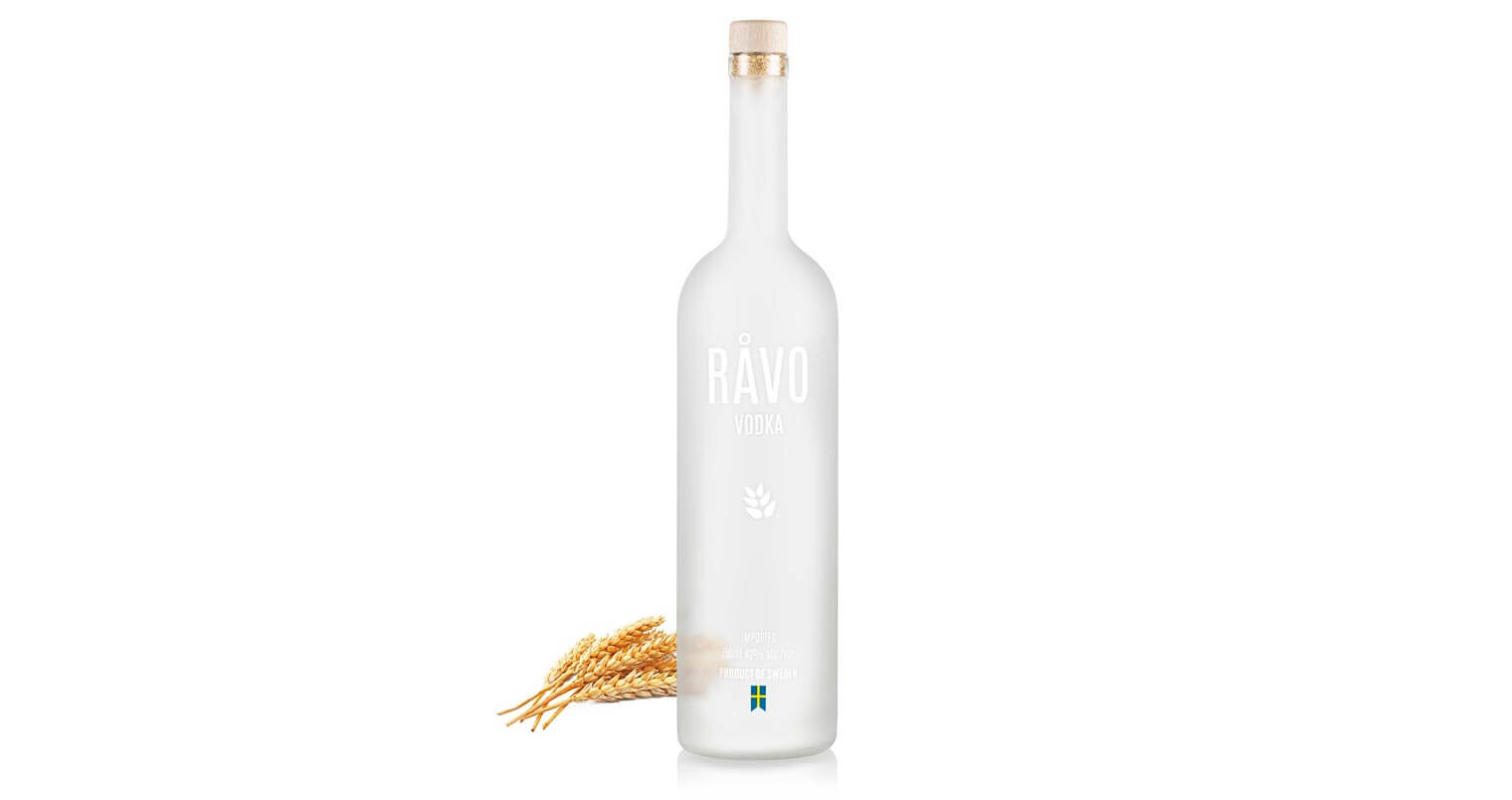 RÅVO Vodka, bottle on white, featured image