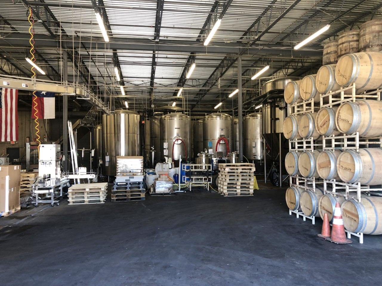 Rahr & Sons Brewery, barrel room