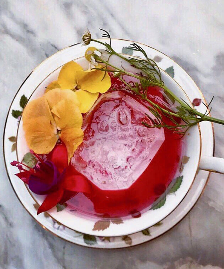 Raspberry Rose Hot Toddy