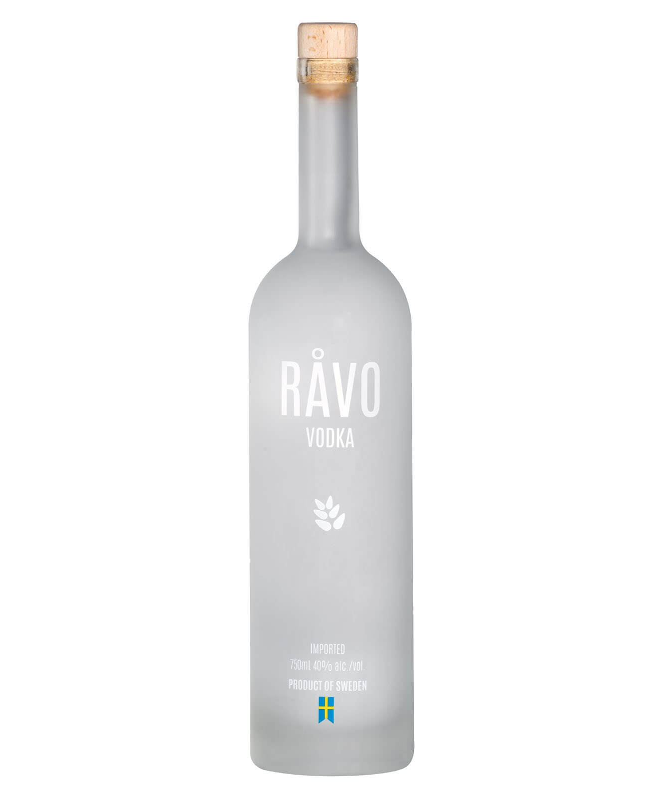 Ravo Vodka, bottle on white