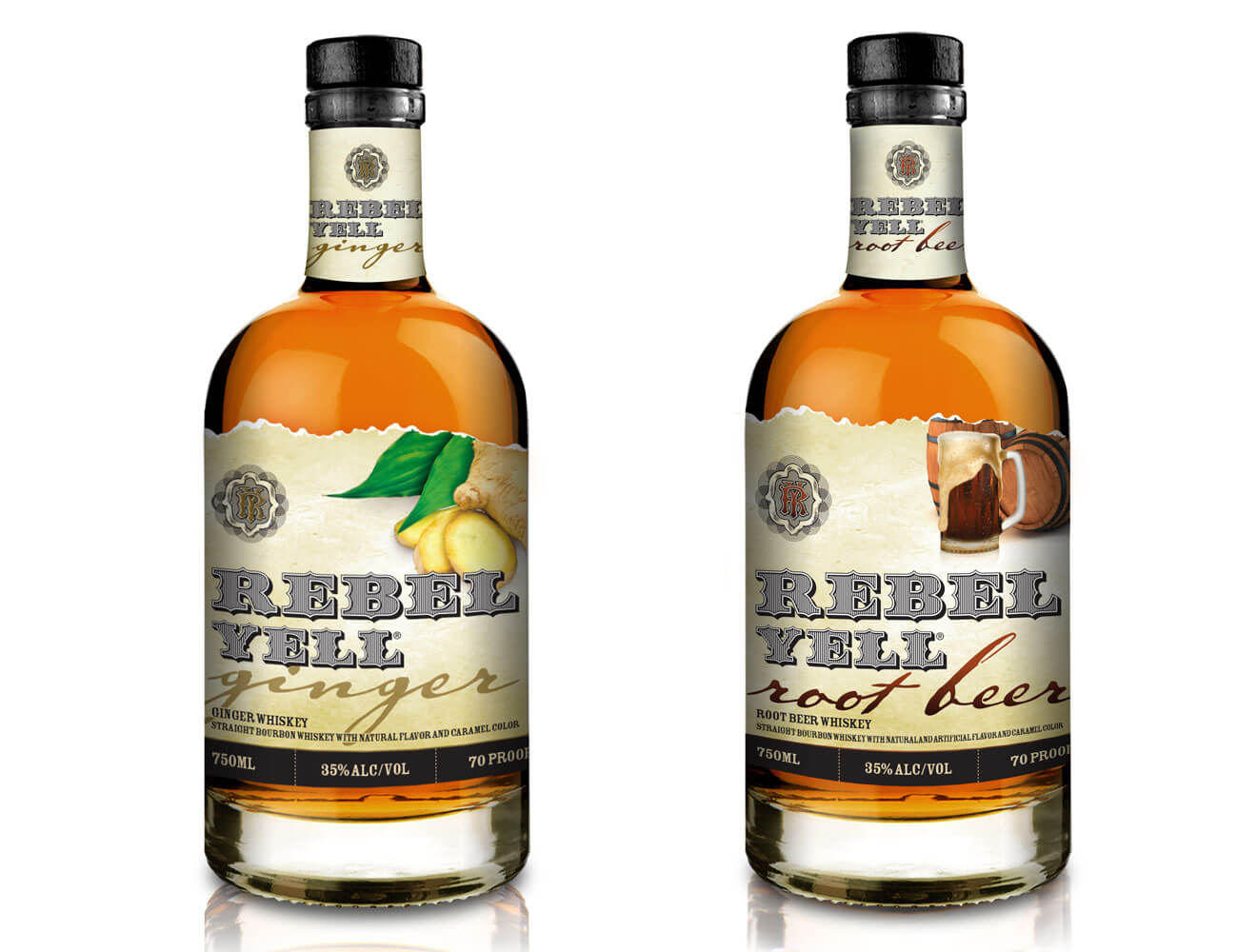 Rebel Yell Bourbon Introduces New Flavors, Ginger and Root Beer, featured brands