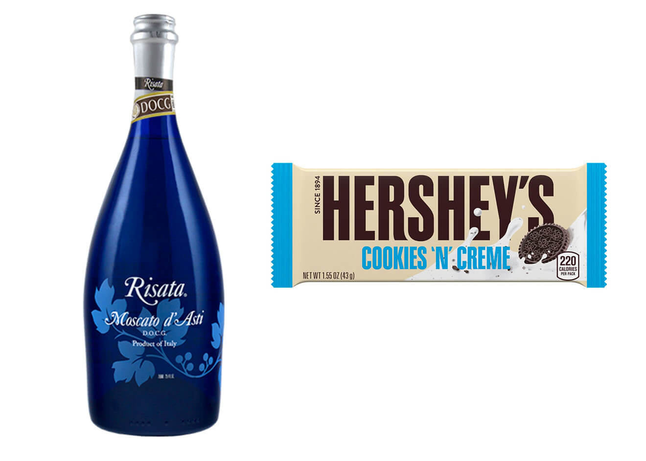 Risata Moscato D’Asti with Hershey’s Cookies ‘n’ Crème