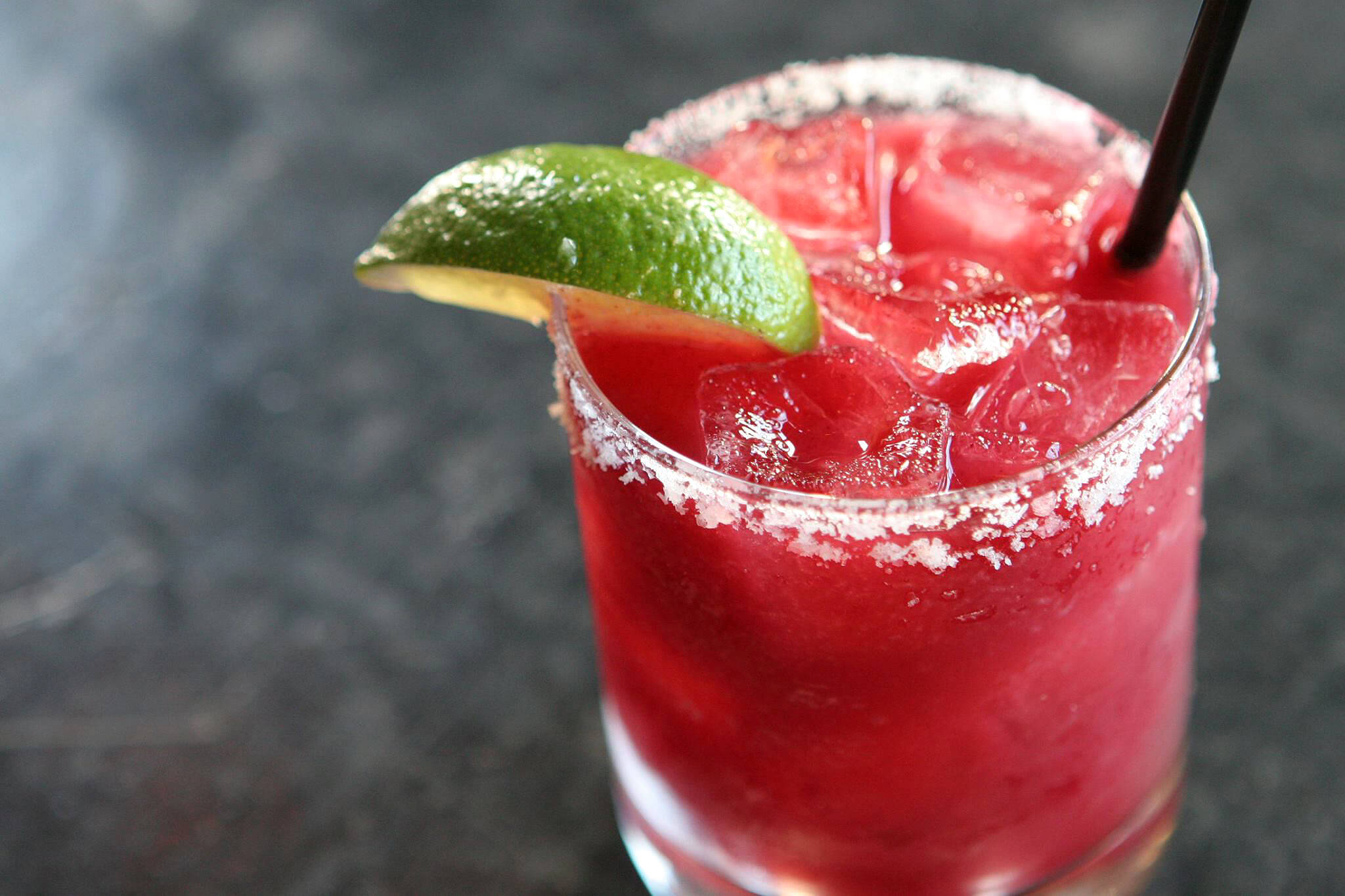 Roasted Jalapeño Blackberry Margarita