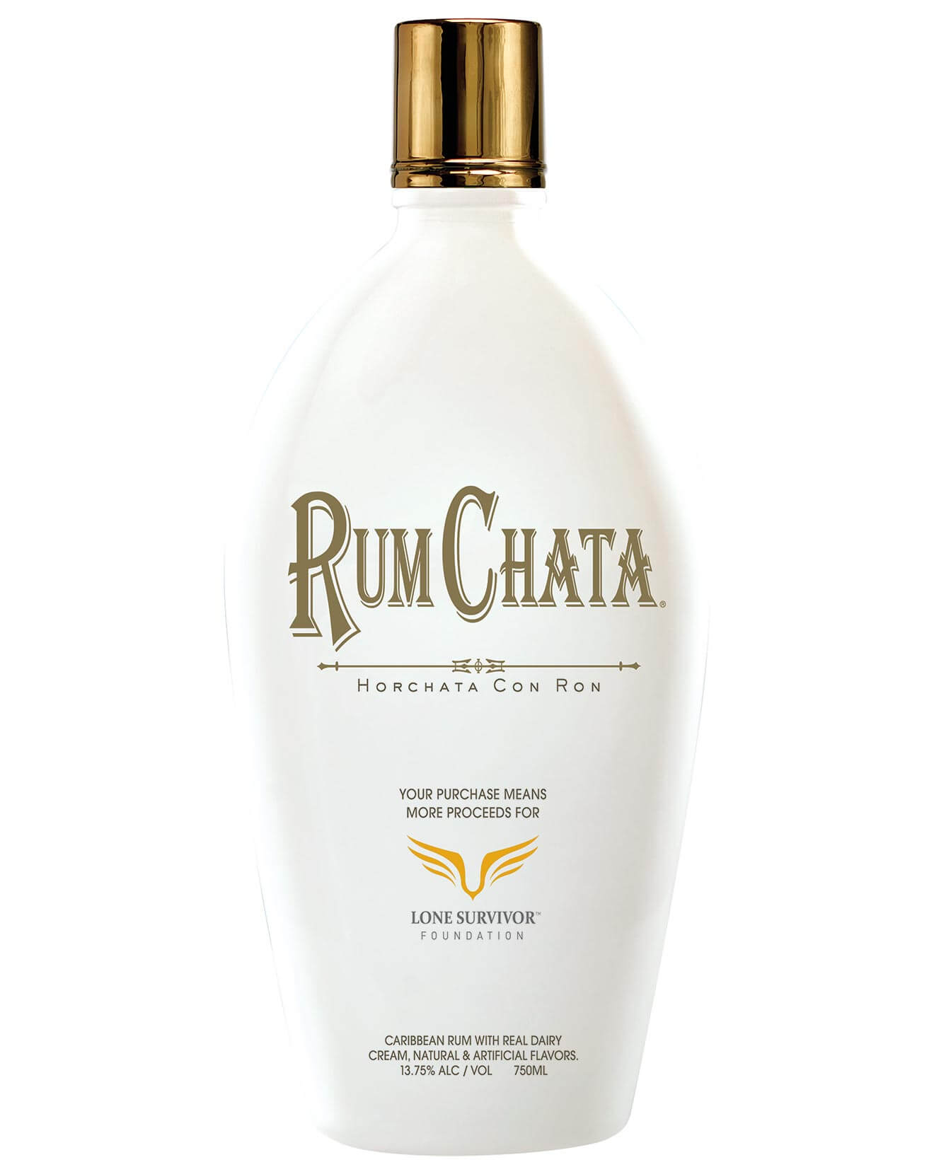 RumChata Freedom Bottle 2018, bottle on white