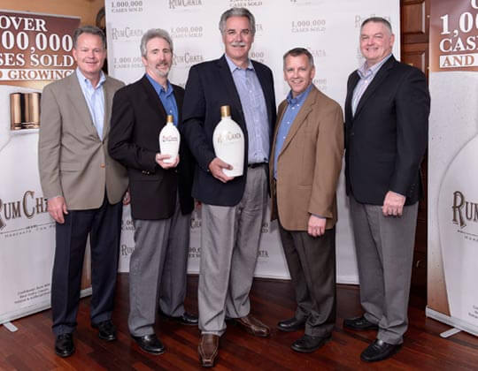 rumchata sales executives and 1,000,000 cases sold