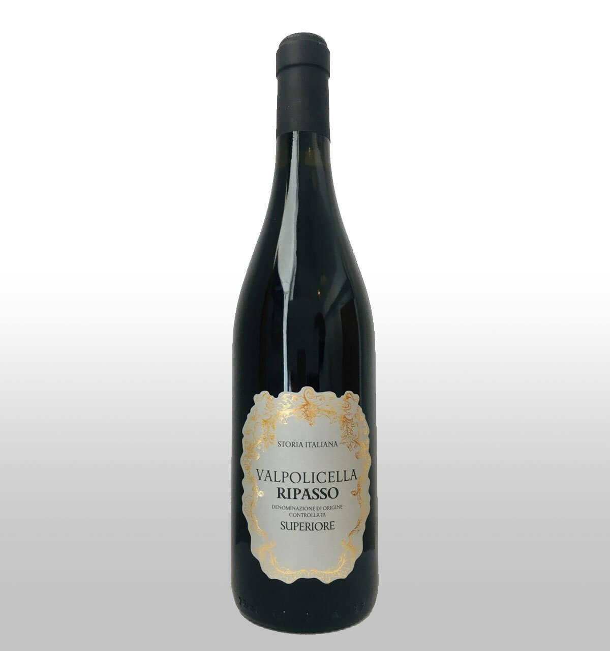 Storia Italiana Valpolicella Ripasso 2016, bottle on light back