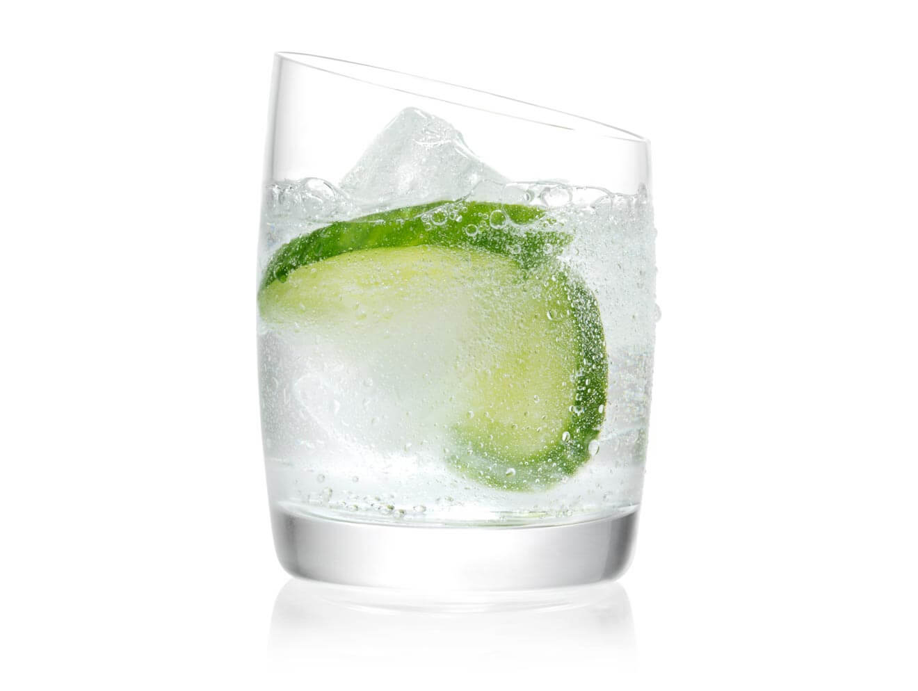 SVEDKA Q Cumber cocktail made with SVEDKA Cucumber Lime, featured brands