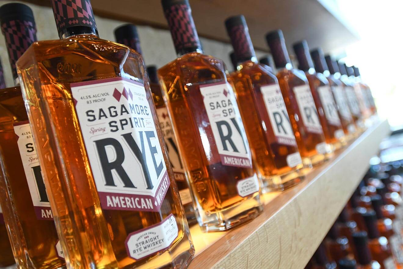 Sagamore Rye Bottles on the Shelf