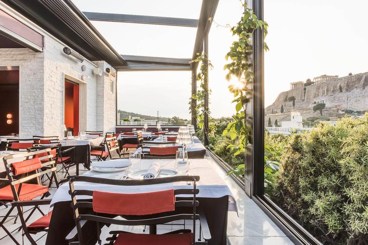 Sense Restaurant, outdoor dining with a view