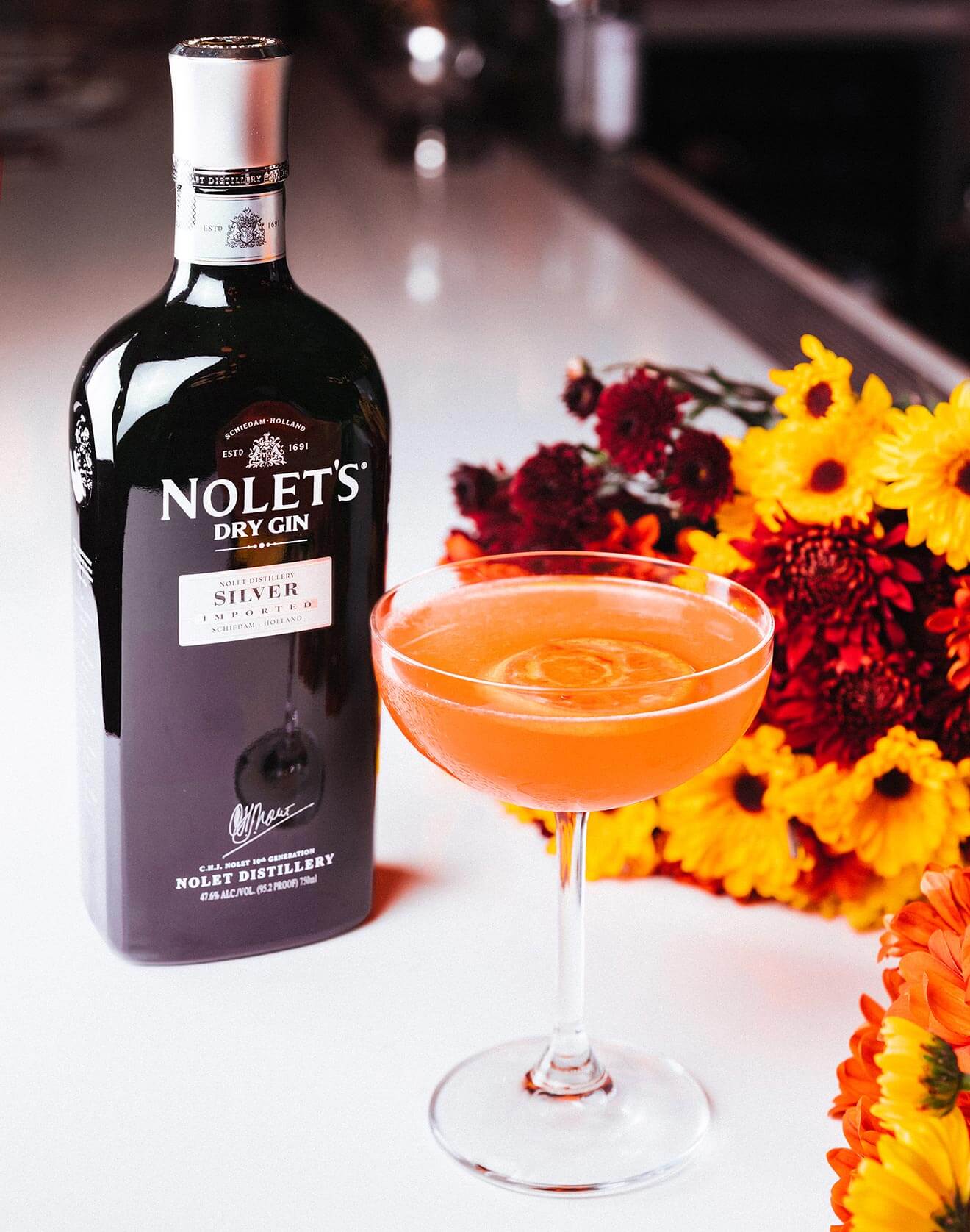 Silver Autumn Blossom Cocktail