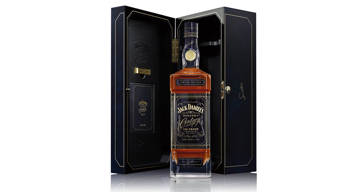 Jack Daniel's Sinatra Century bottle and package