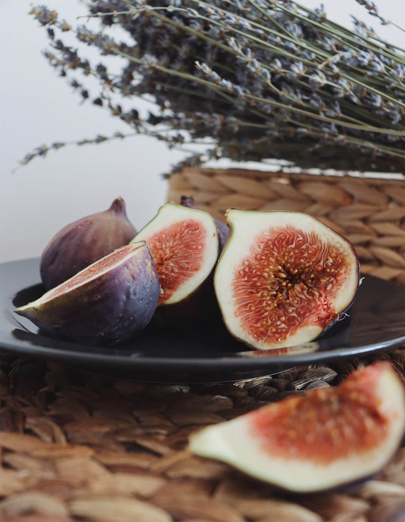 Sliced Fresh Figs