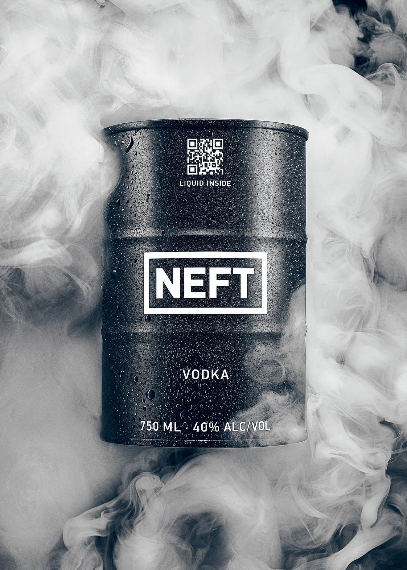 NEFT Vodka, smoke and barrel