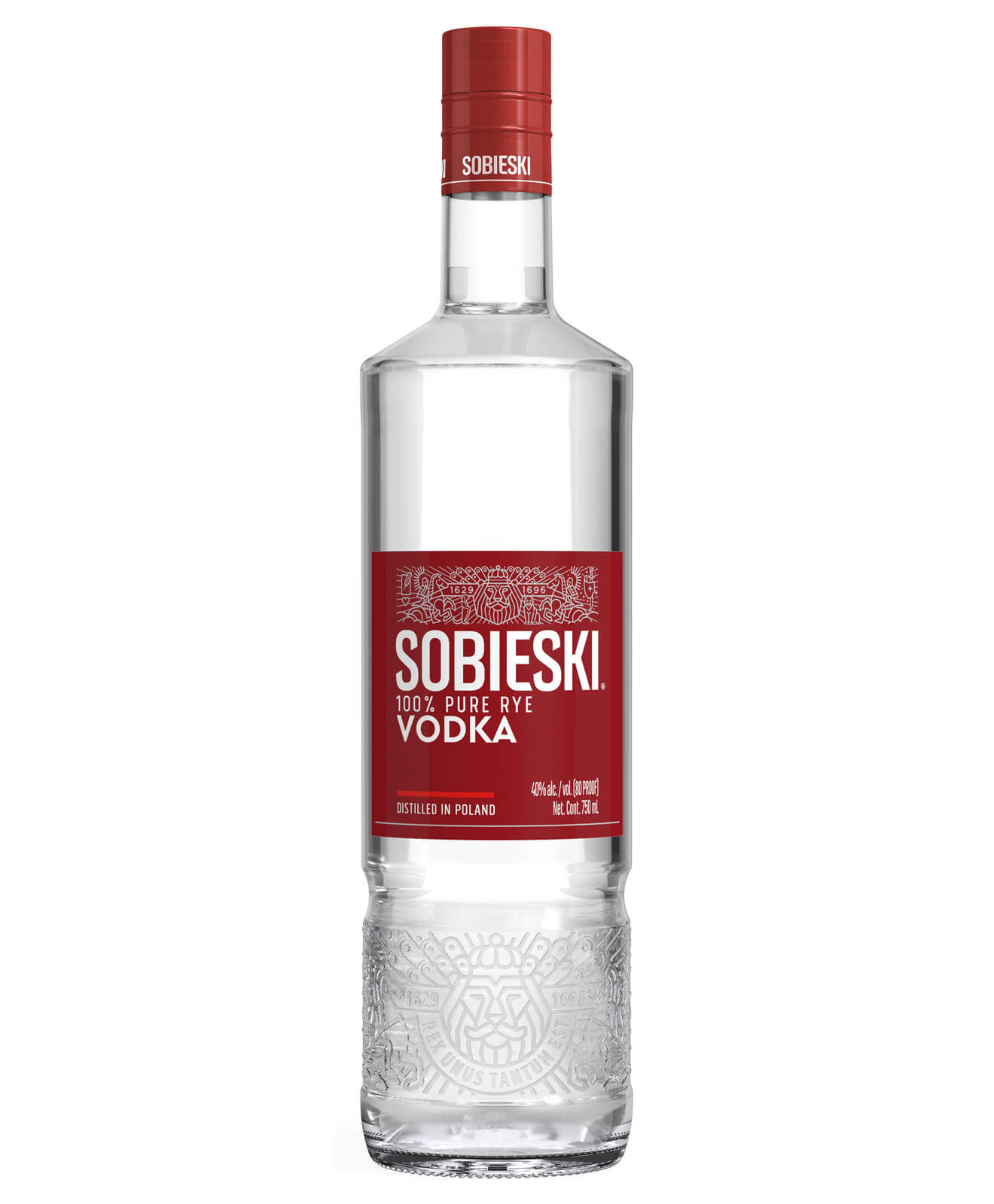 Sobieski Vodka, named after a Polish king, in a sleek bottle.