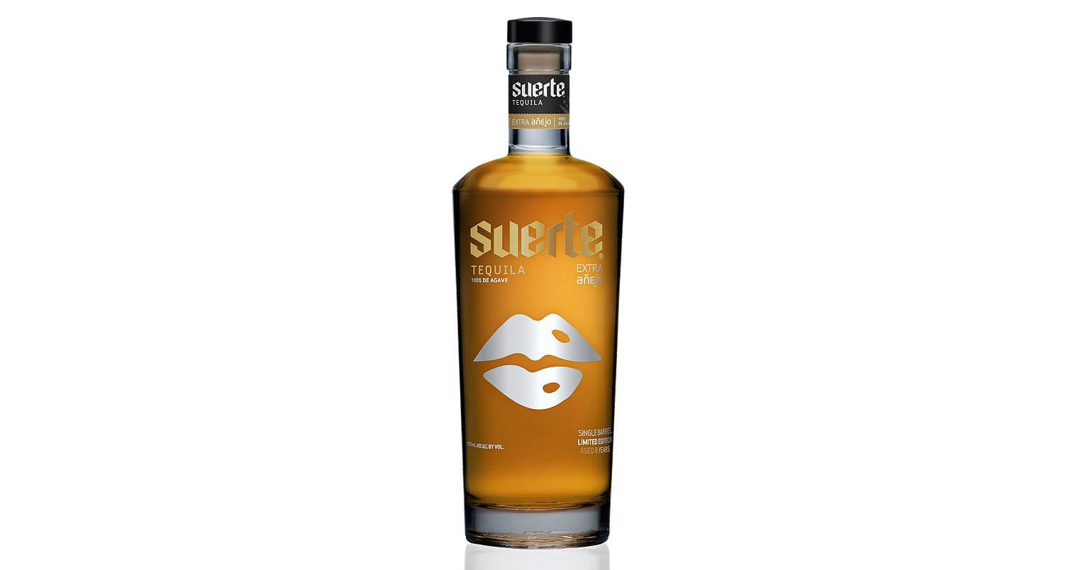 Suerte Tequila, bottle on white, featured image