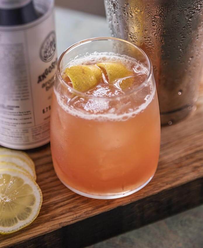 Four Roses Summer Citrus cocktail with garnish