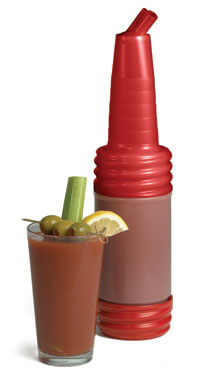 clean pour tablecraft bottle display