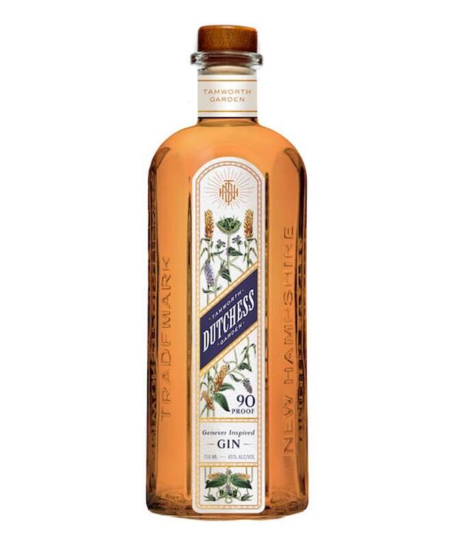 Tamworth Garden Dutchess Gin, bottle on white