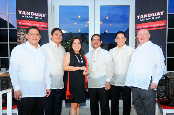 tanduay asian rum executives at kick-off event