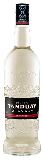 tanduay rum silver bottle