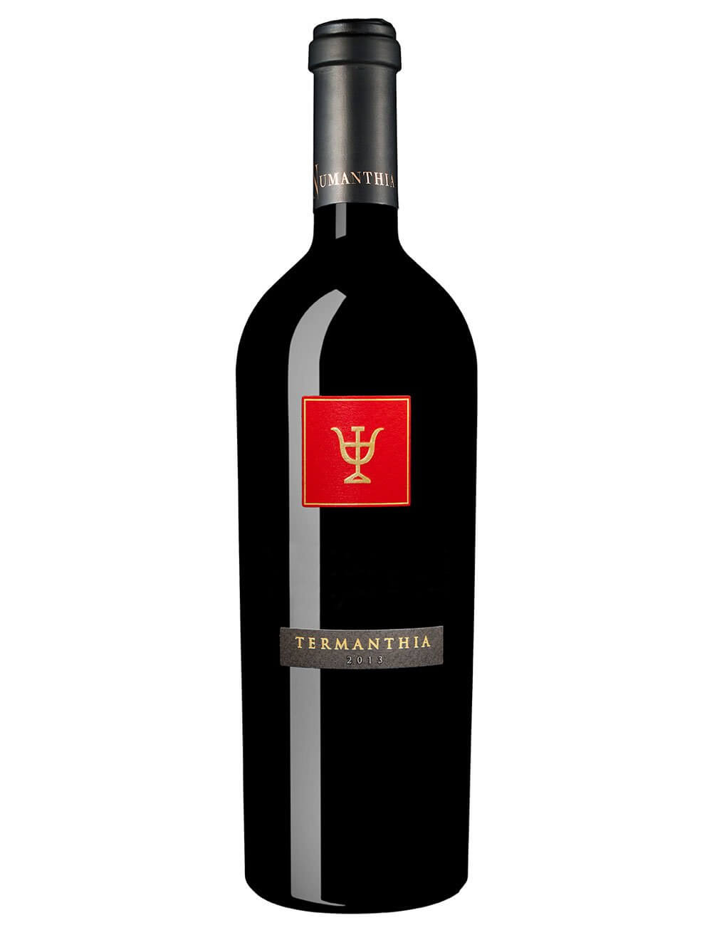 Termanthia 2013 bottle on white