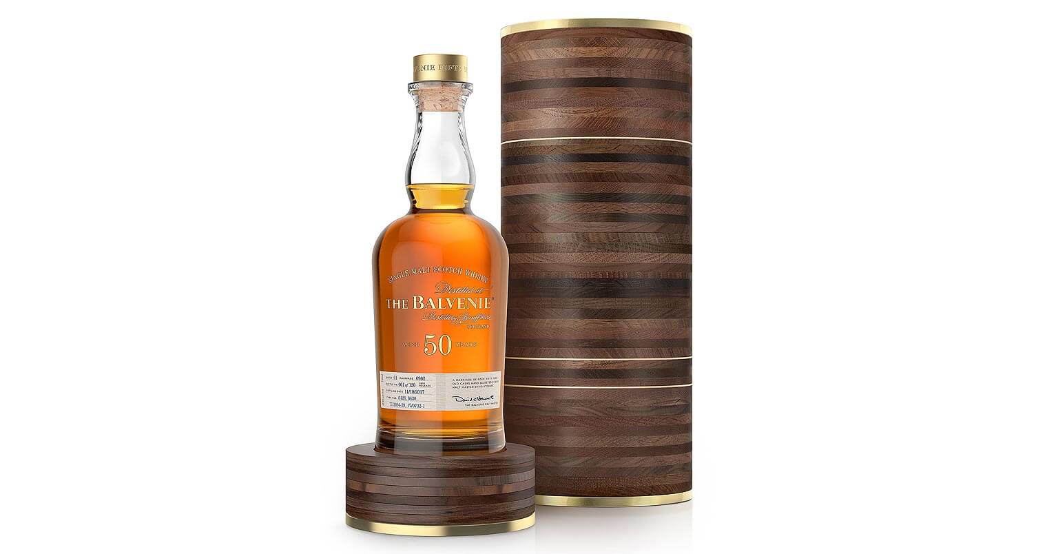 The Balvenie Fifty Marriage 0962, bottle and wooden package, featured image