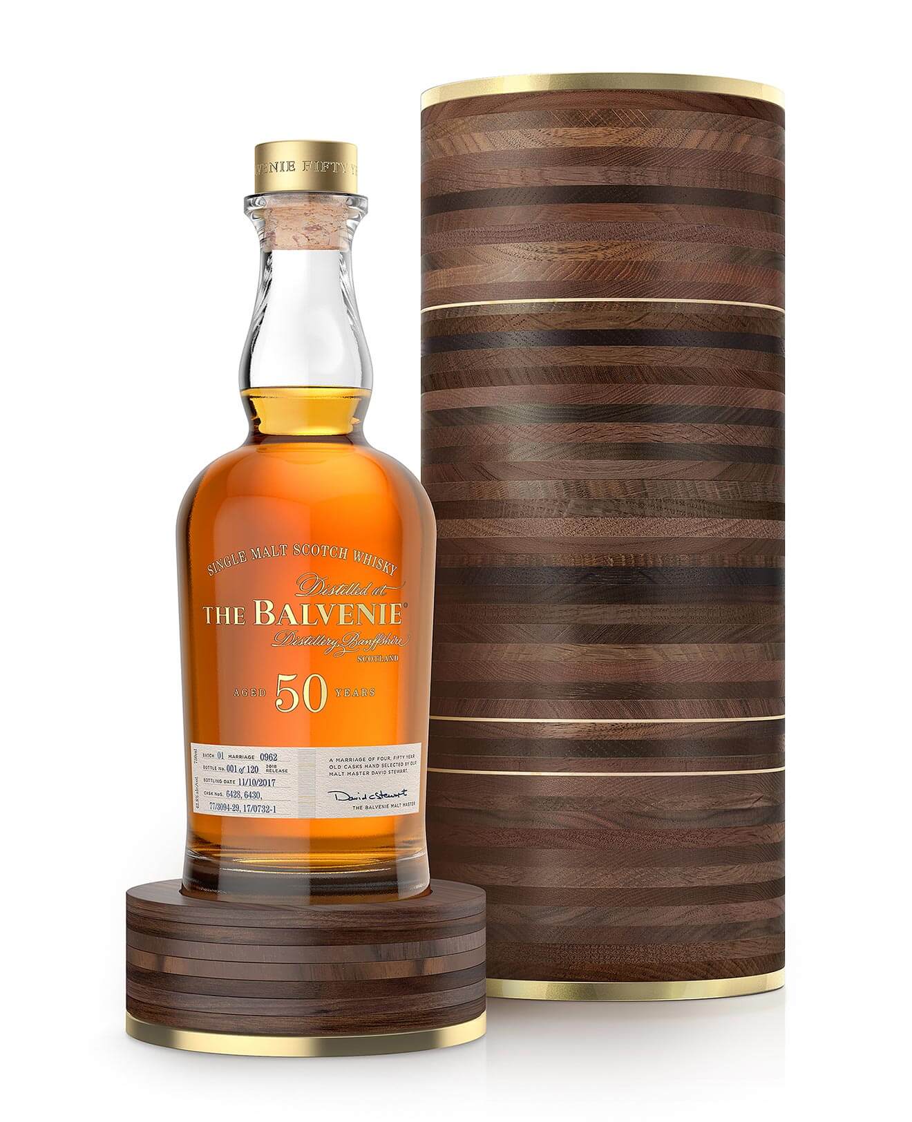 The Balvenie Fifty Marriage 0962, bottle and packaging