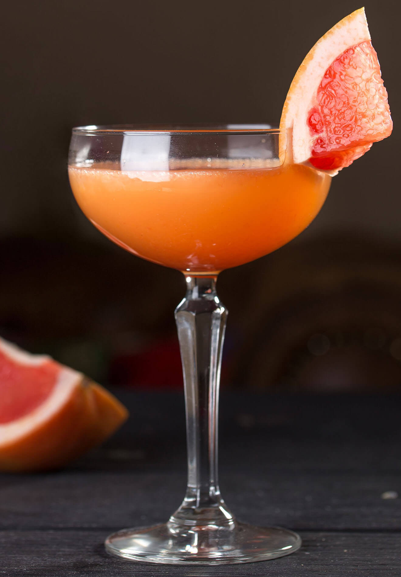 The Bittersweet cocktail with grapefruit garnish