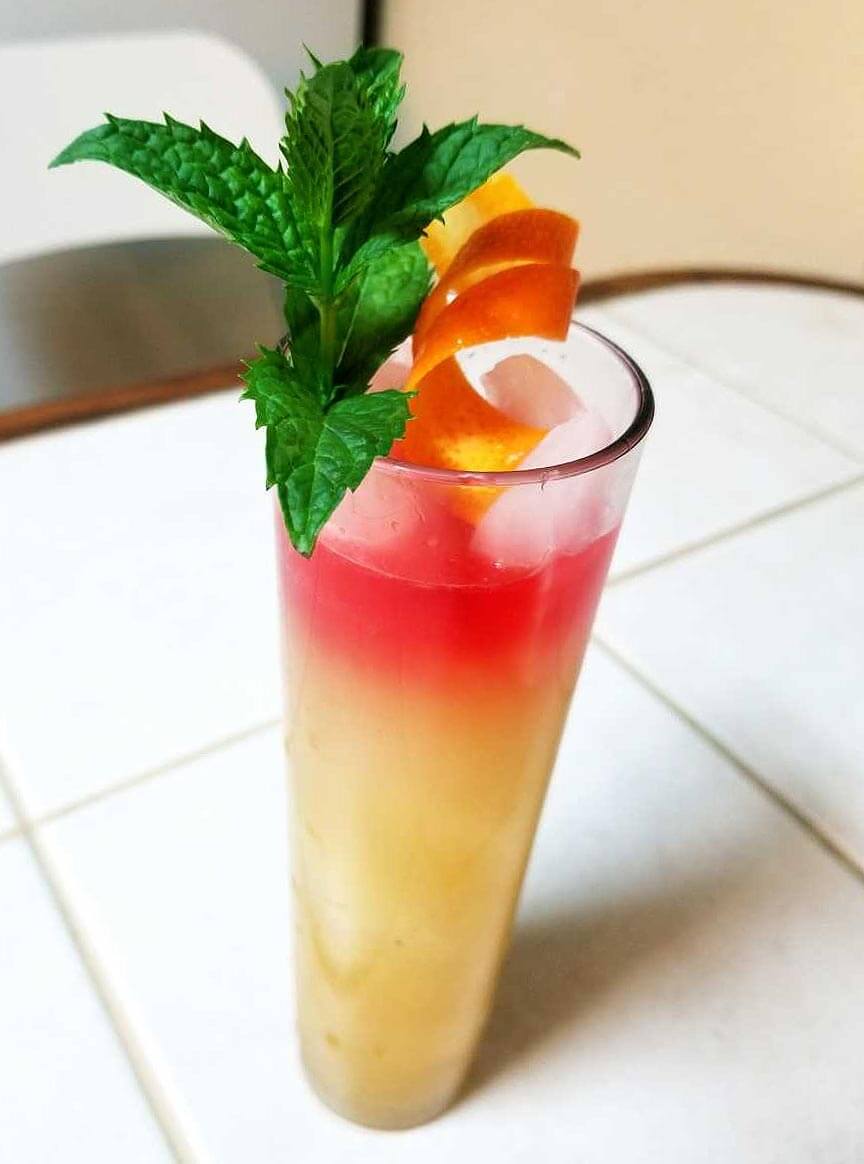 The Irish Summer cocktail with garnish