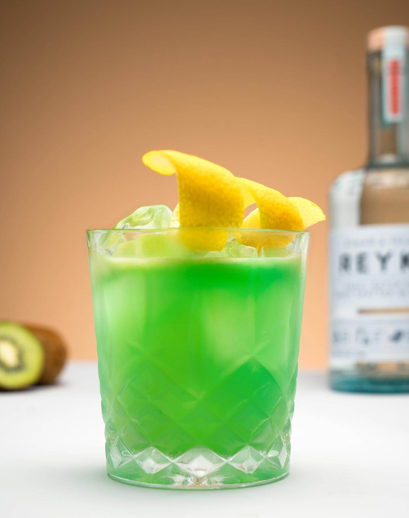 The Lucky Leprechaun, kiwi and bottle in back