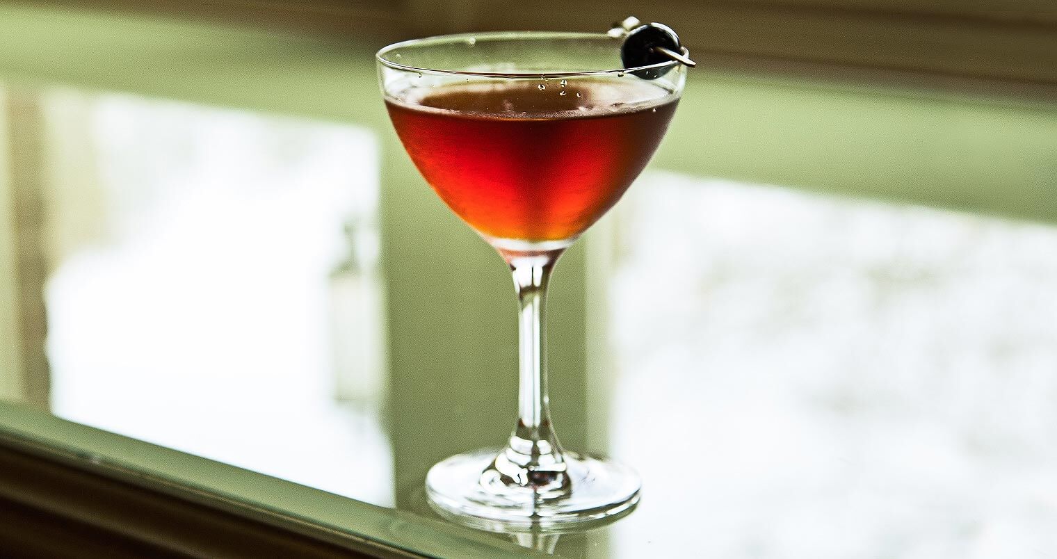 the manhattan cocktail, window, featured image