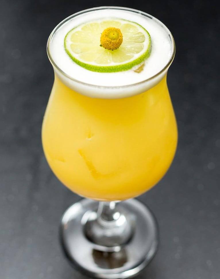 The Real McCoy, cocktail on dark back