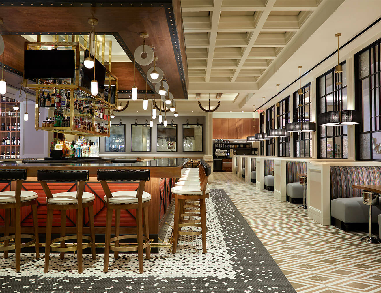 The Rez Grill, bar and dining area