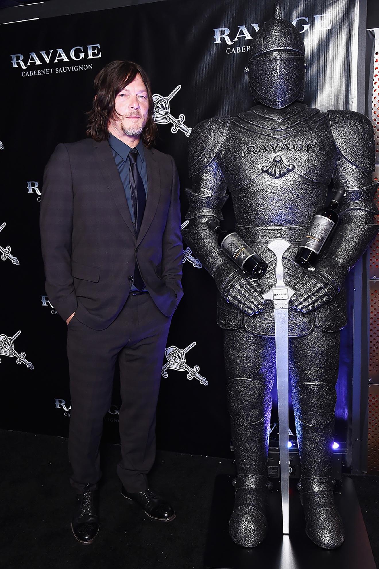 The Walking Dead's Norman Reedus toasts the start of New York Comic Con with Ravage-Wines