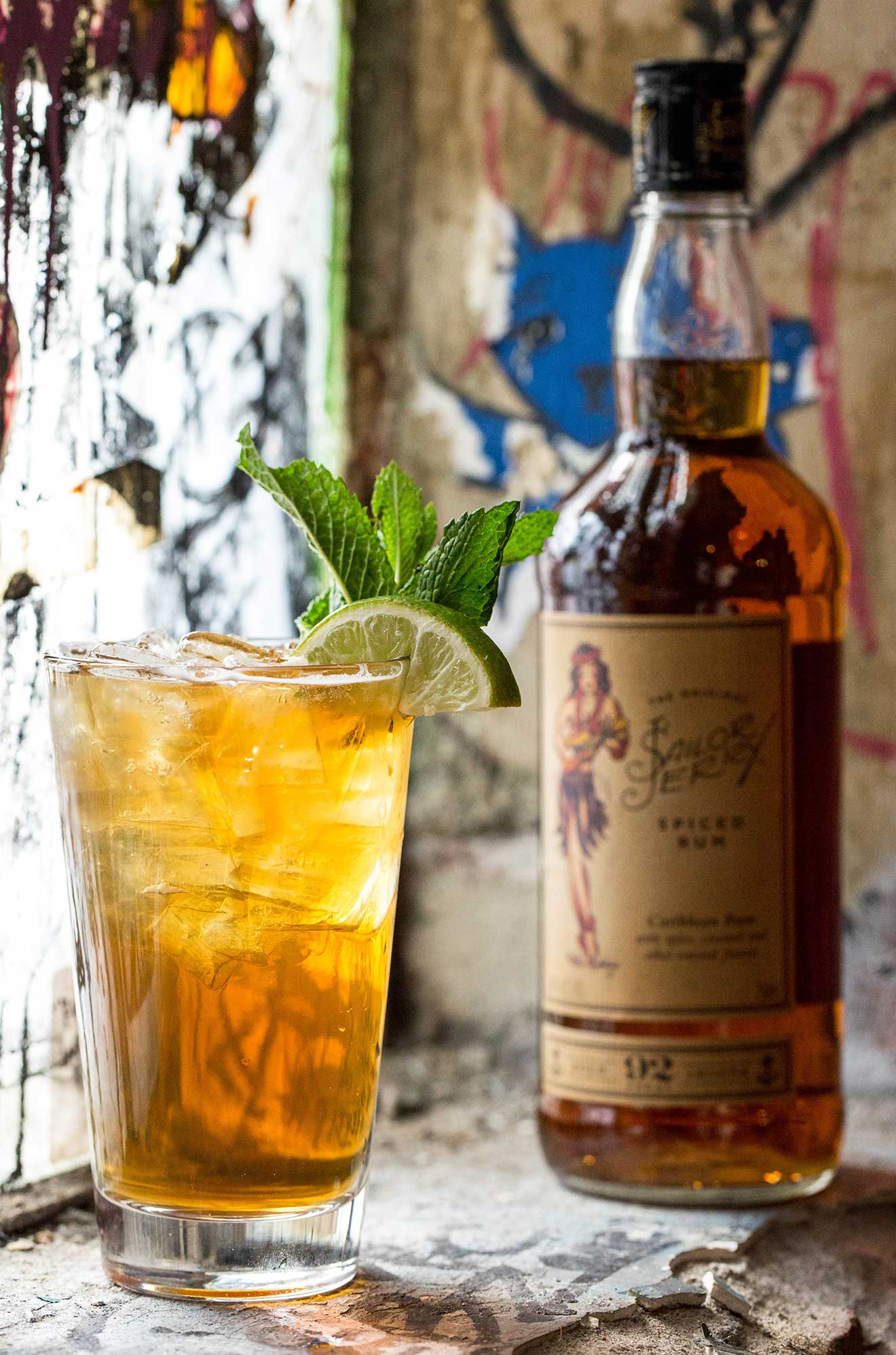 Throw Shade cocktail made with Sailor Jerry Rum