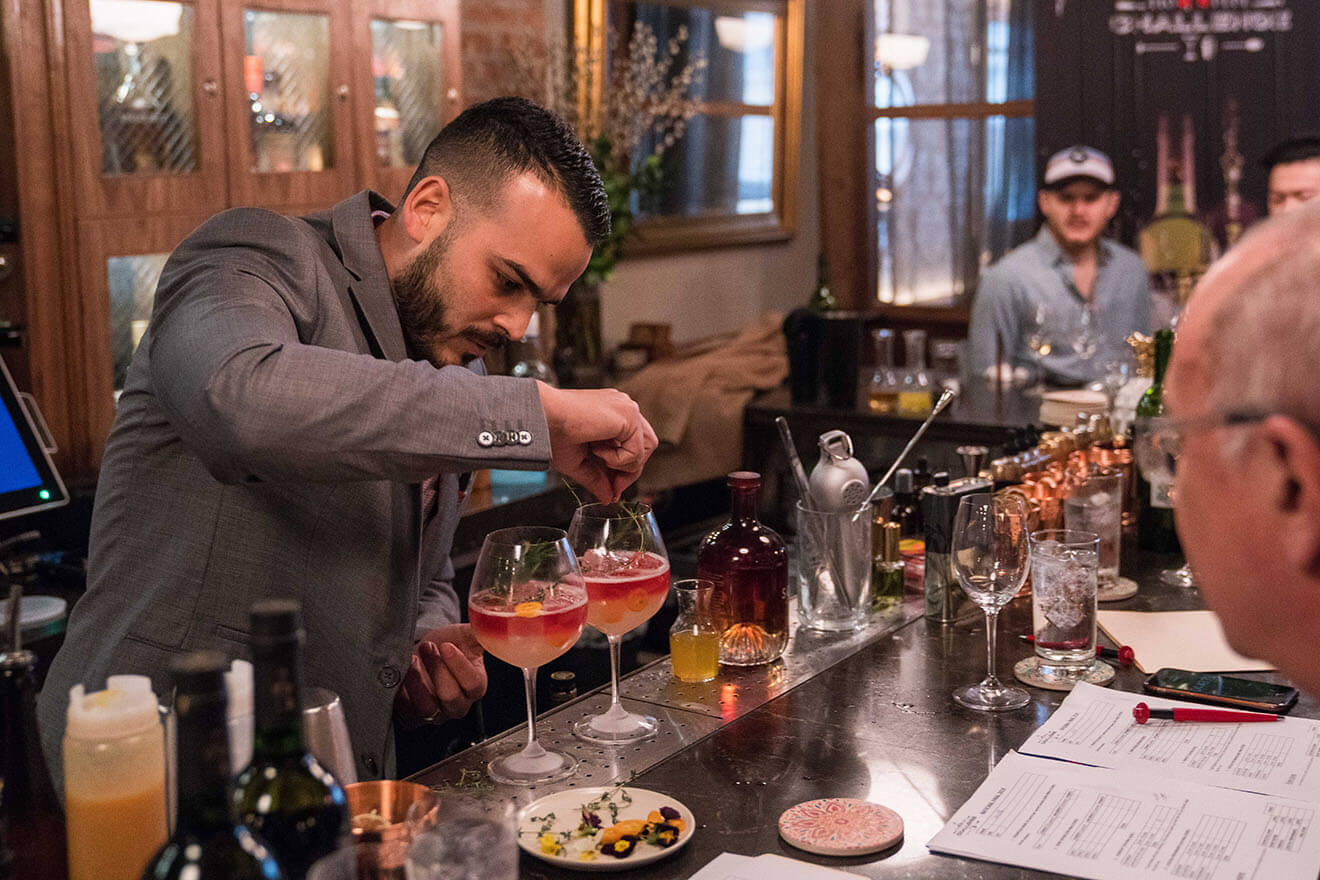 Tio Pepe Cocktail Being MIxed