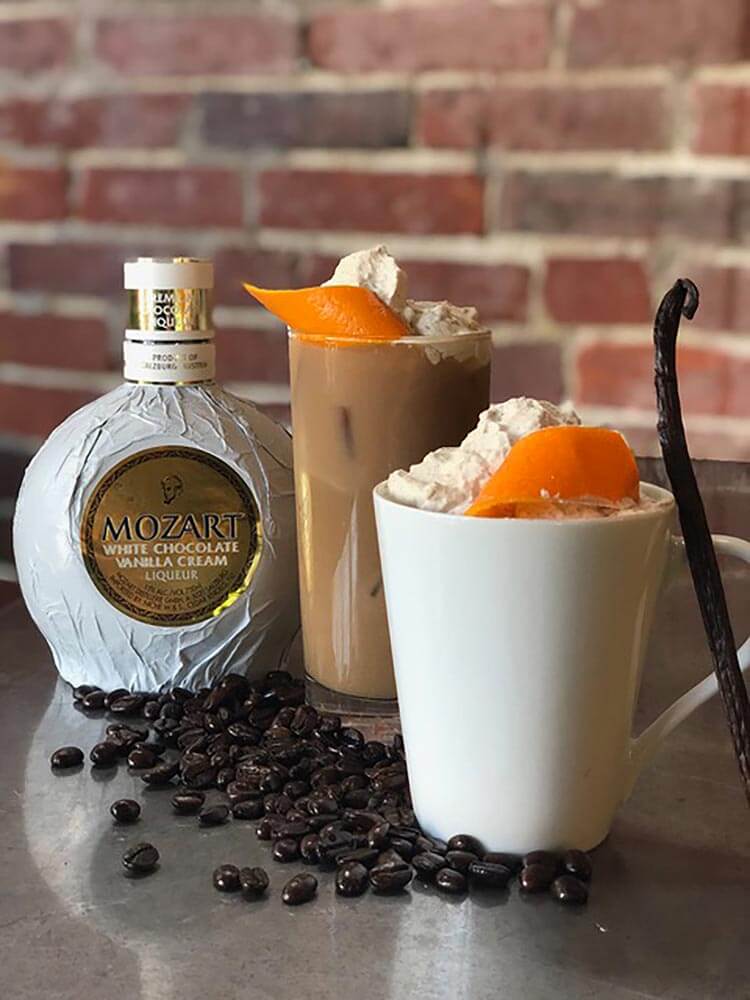 Top O’ The Mornin’ To Ya, cocktail, garnish and coffee beans