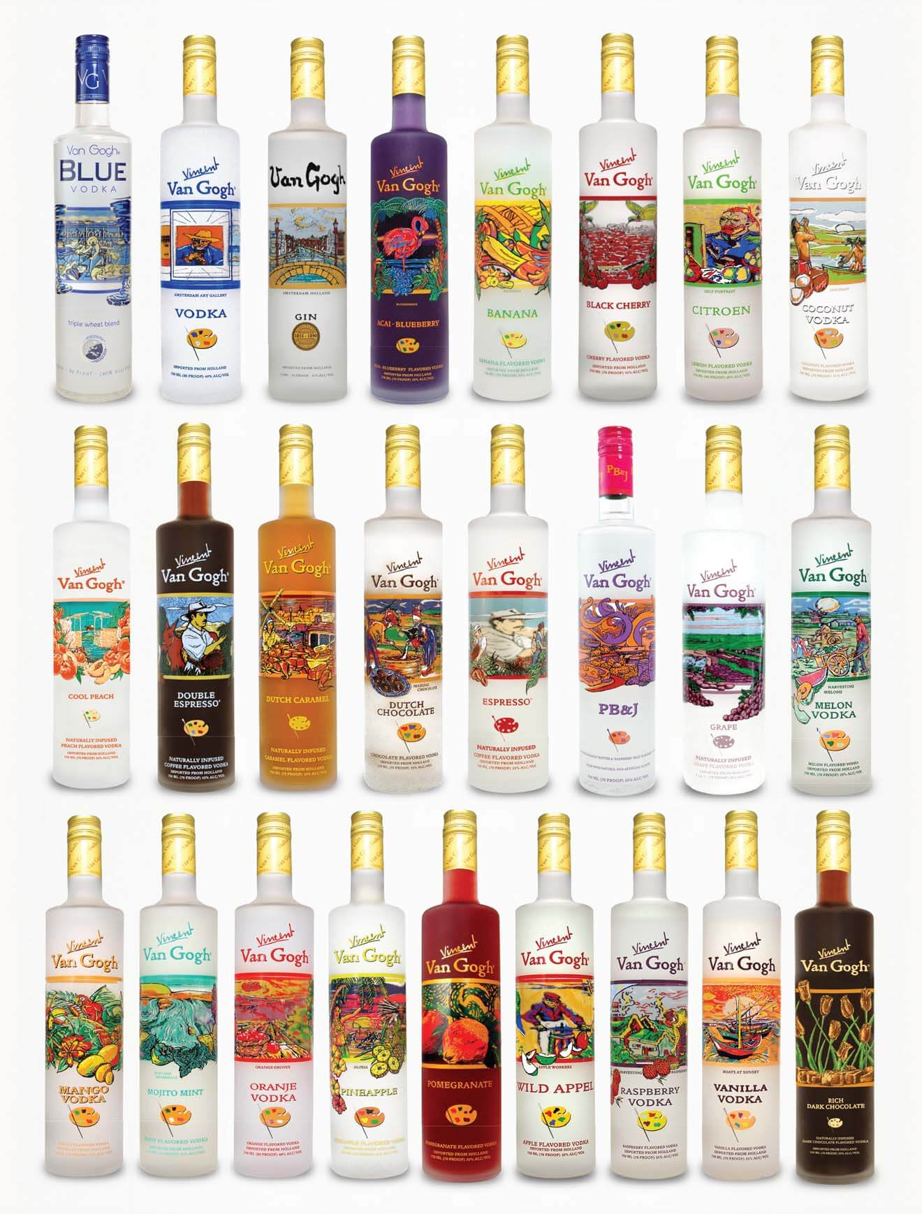 Van Gogh Vodka Varieties