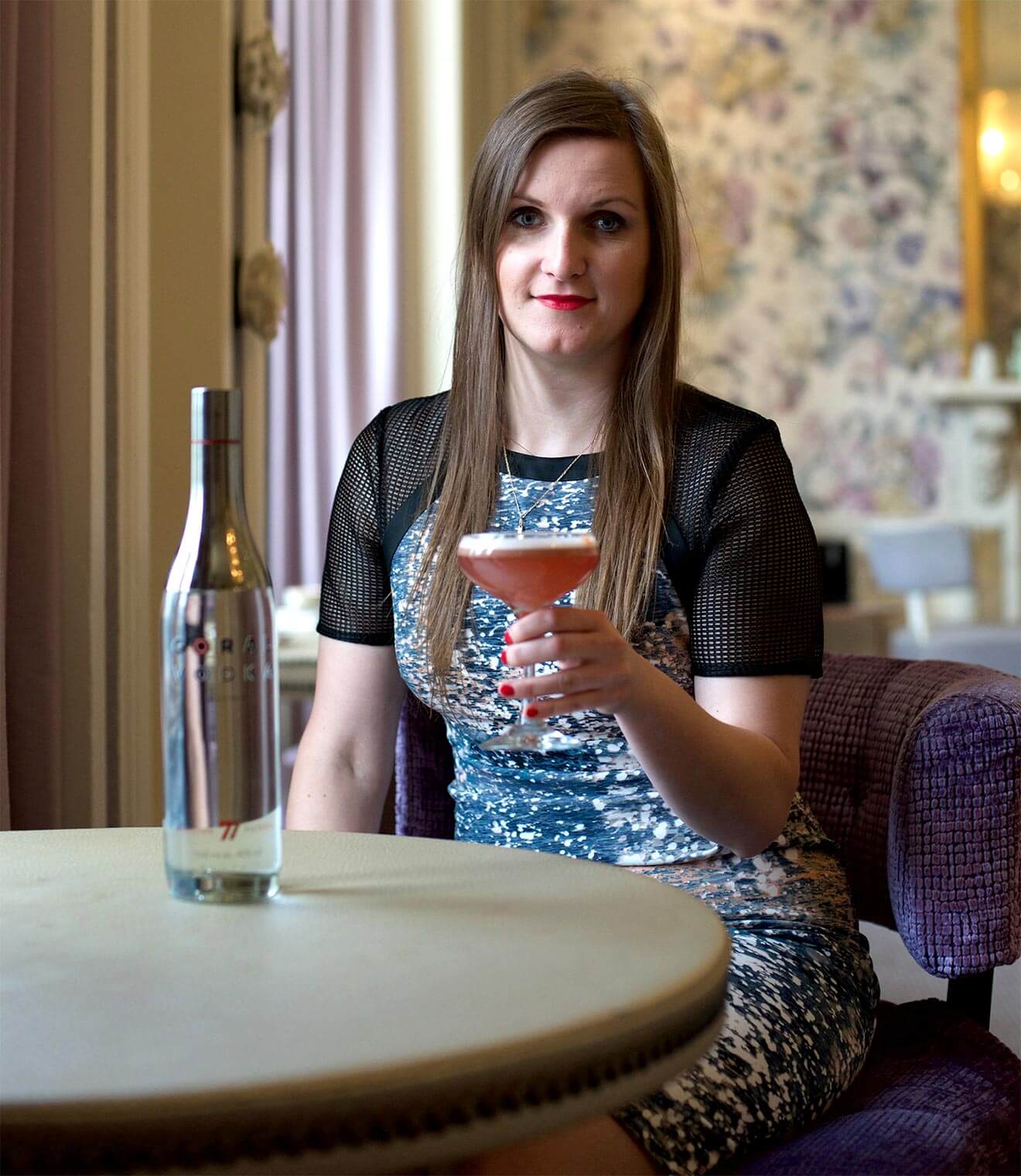 Veronika Karlova, global brand ambassador for Goral Vodka Master